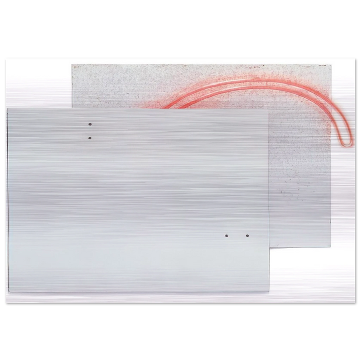 Guará's Eye - White - 1984 - Lygia Pape Brushed Aluminum Print - 70x100 cm / 28x40 inches | Lygia Pape Aluminum Print | Lygia Pape Prints