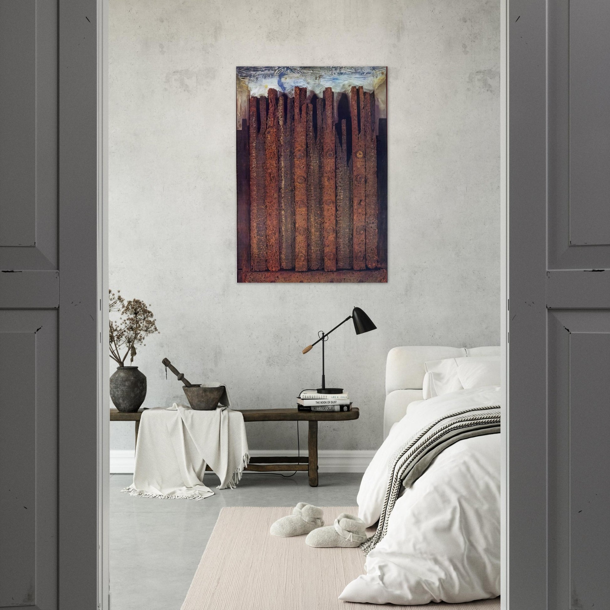 Dadaville - Max Ernst Brushed Aluminum Print - 70x100 cm / 28x40 inches | Max Ernst Aluminum Print | Max Ernst Prints