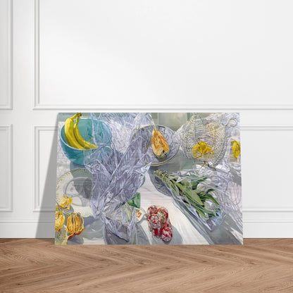 WHITE TULIPS 1999 - Janet Fish Brushed Aluminum Print - 70x100 cm / 28x40 inches | Janet Fish Aluminum Print | Janet Fish Prints