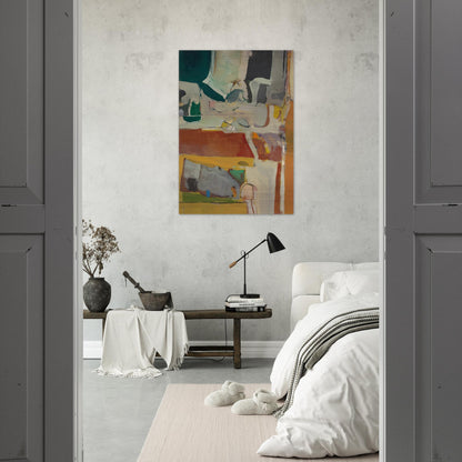 Urbana #4 - Richard Diebenkorn Brushed Aluminum Print - 70x100 cm / 28x40 inches | Richard Diebenkorn Aluminum Print | Richard Diebenkorn Prints