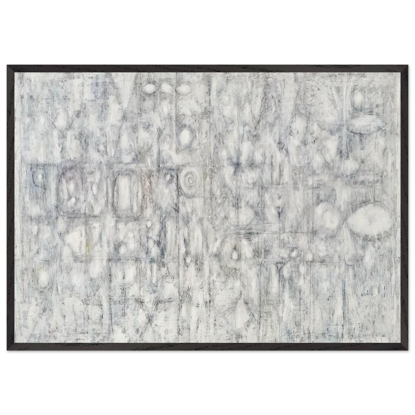 Chavade - 1951 - Richard Pousette-Dart 70x100 cm / 28x40 inches Framed Art Print – Black Wooden Frame