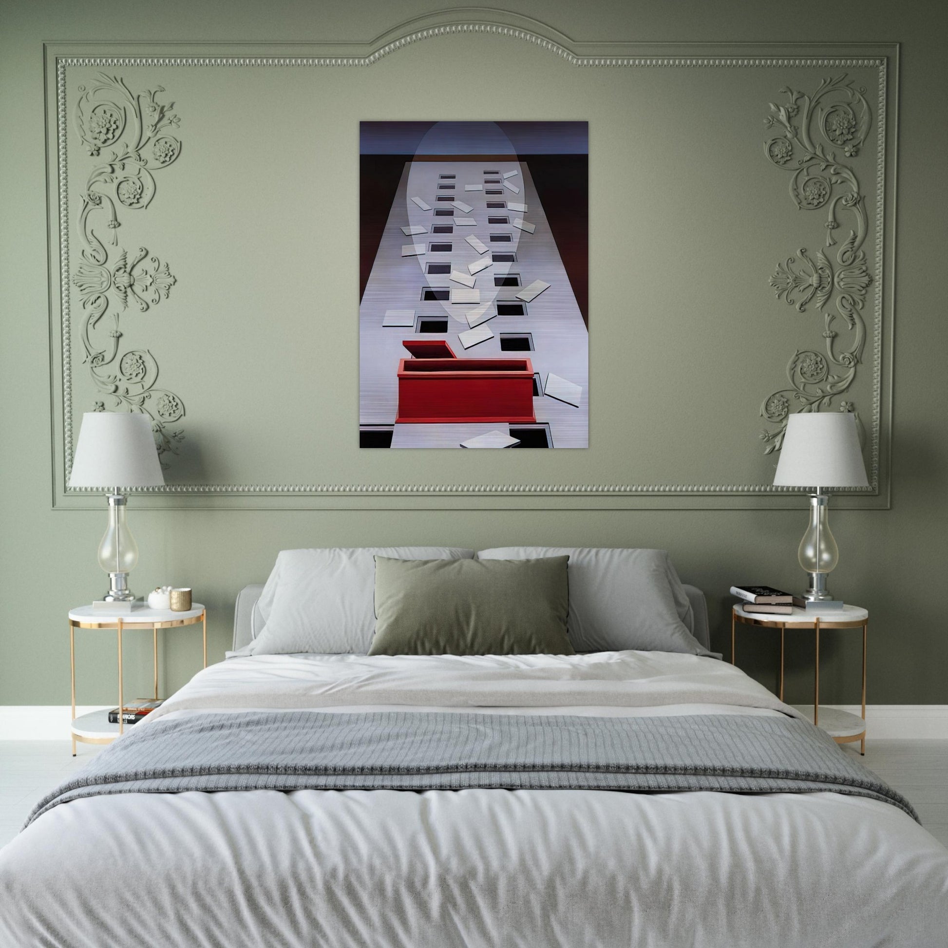 Transection #3, After Fra Angelico - 1967 - Clarence Holbrook Carter Brushed Aluminum Print - 70x100 cm / 28x40 inches | Clarence Holbrook Carter Aluminum Print | Clarence Holbrook Carter Prints