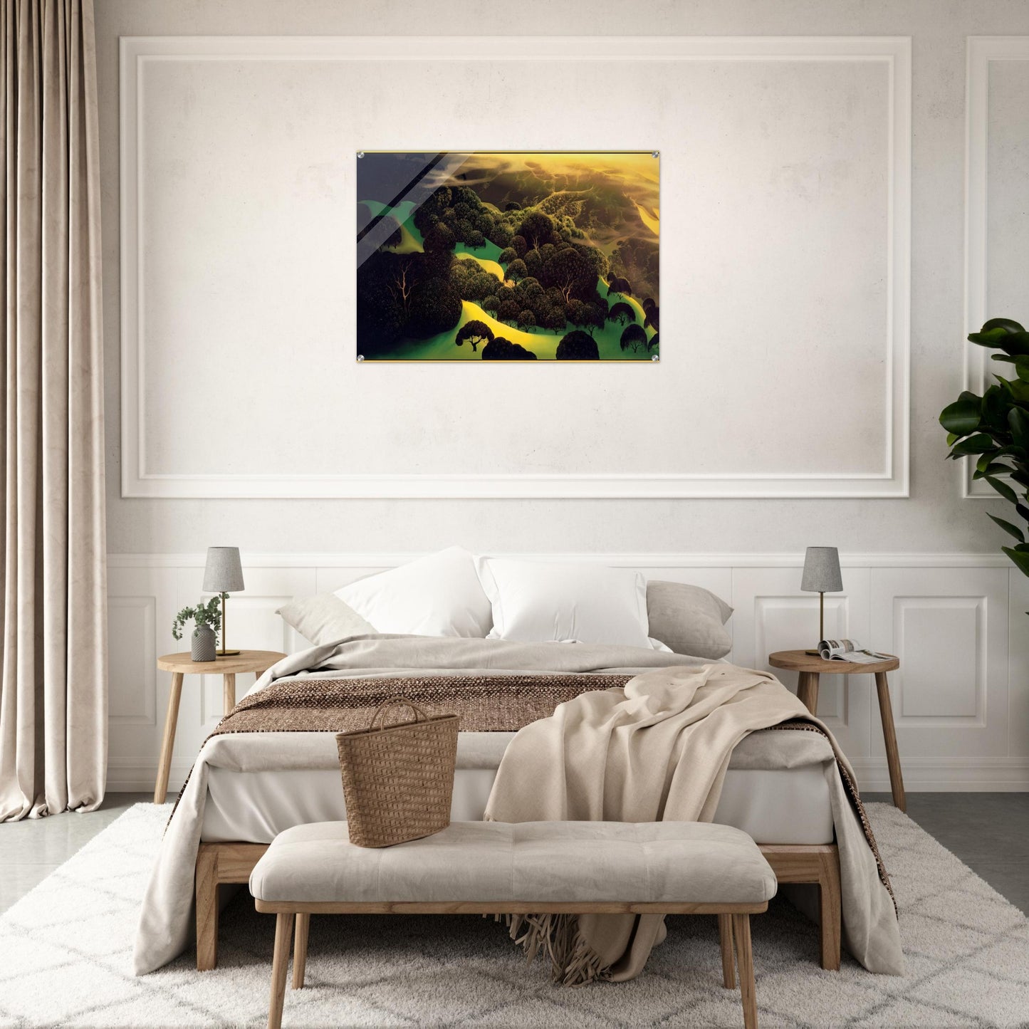 Deep Wilderness - Eyvind Earle Acrylic Print - 70x100 cm / 28x40″ inches