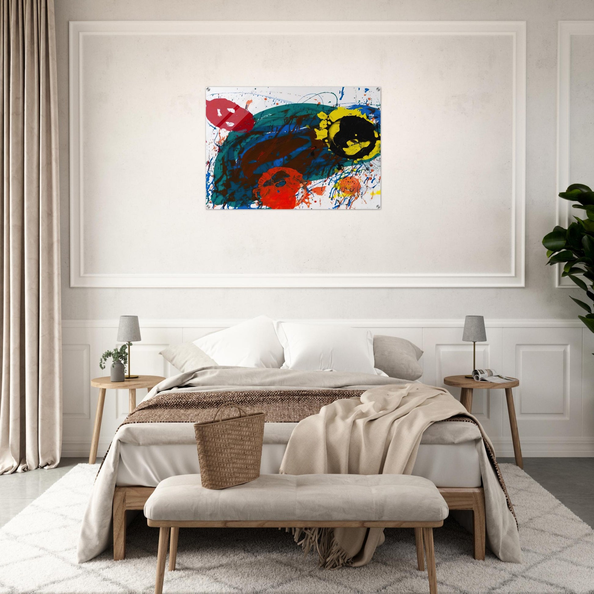 For Thirteen  SFS-335  - Sam Francis Acrylic Print - 70x100 cm / 28x40″ inches