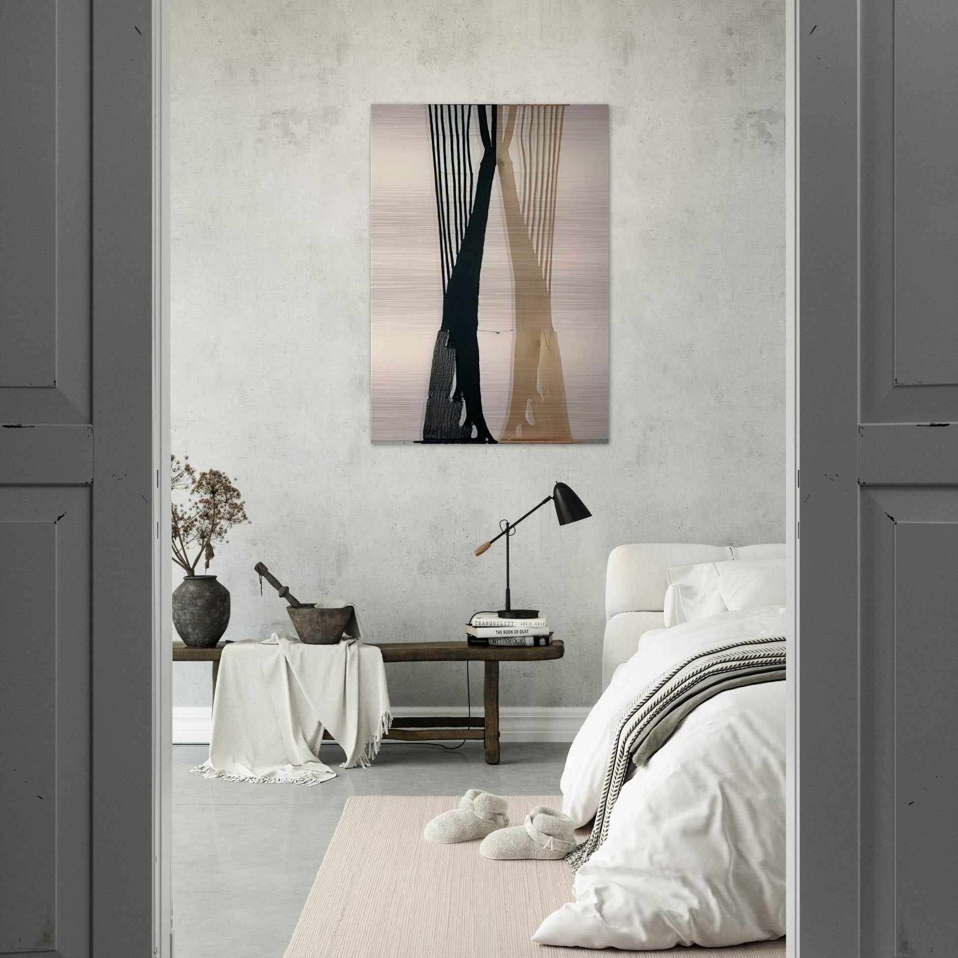 THE KING I 1962 - Lenore Tawney Brushed Aluminum Print - 70x100 cm / 28x40 inches | Lenore Tawney Aluminum Print | Lenore Tawney Prints