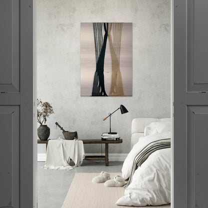 THE KING I 1962 - Lenore Tawney Brushed Aluminum Print - 70x100 cm / 28x40 inches | Lenore Tawney Aluminum Print | Lenore Tawney Prints
