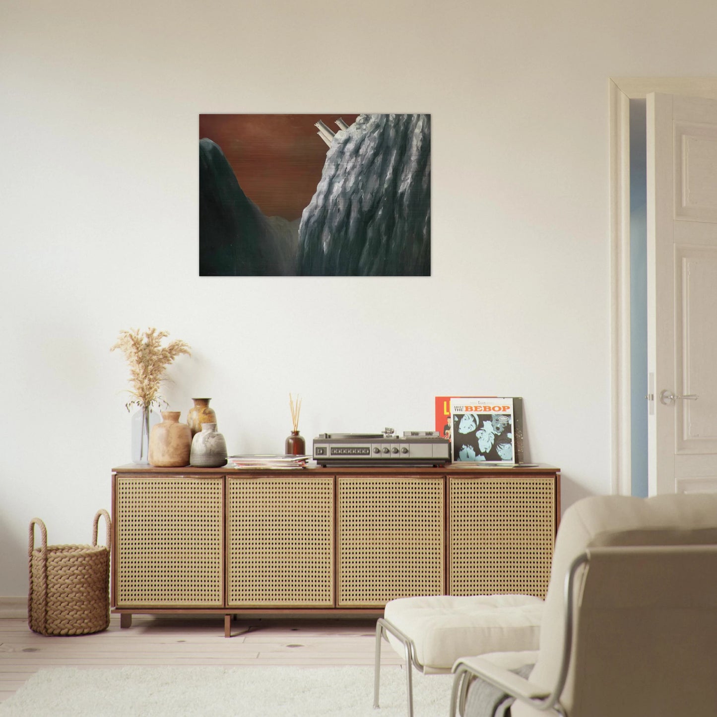 NOT_DETECTED_211402 - Rene Magritte Brushed Aluminum Print - 70x100 cm / 28x40 inches | Rene Magritte Aluminum Print | Rene Magritte Prints