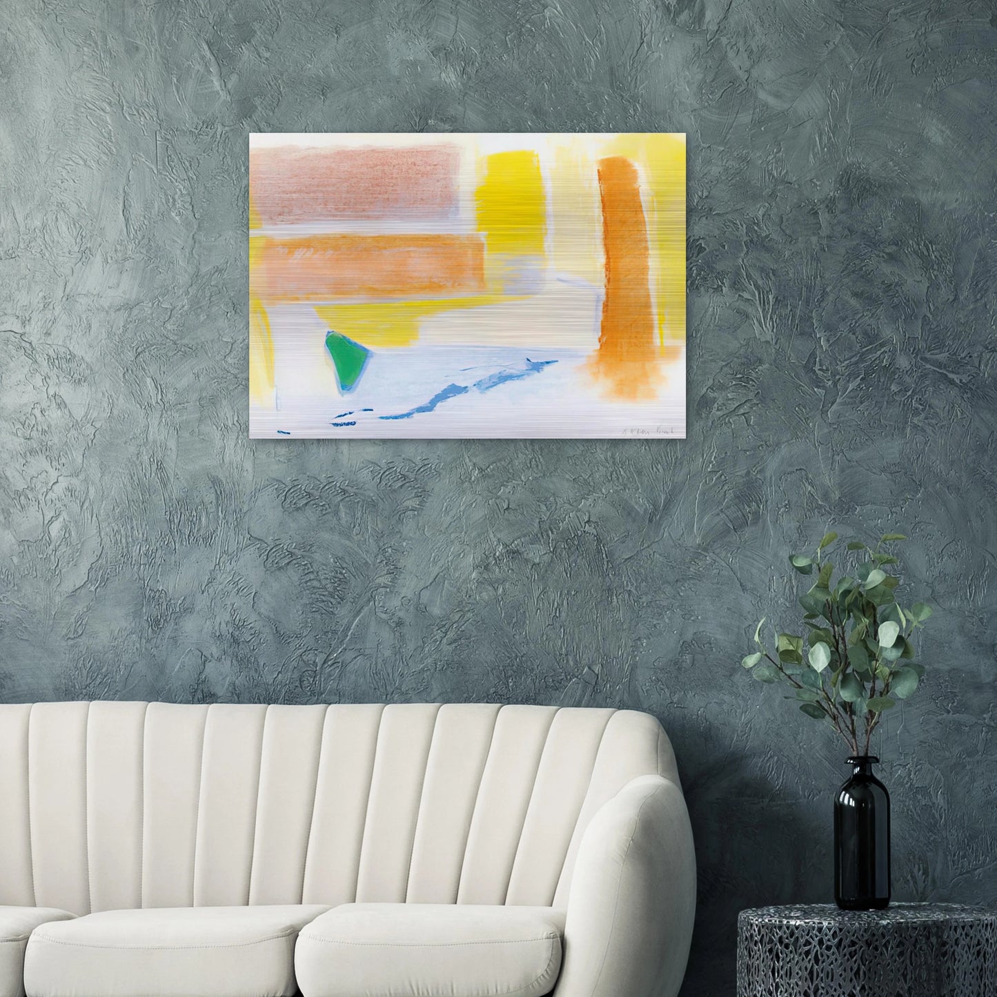 UNTITLED 1996 - Esteban Vicente Brushed Aluminum Print - 70x100 cm / 28x40 inches | Esteban Vicente Aluminum Print | Esteban Vicente Prints