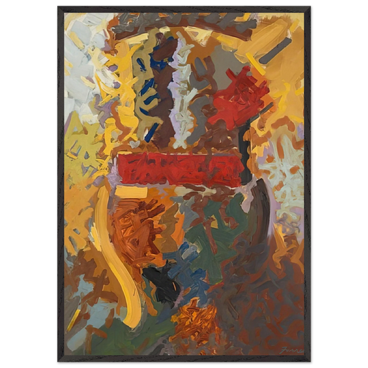 Navaho - 1958 - John Ferren 70x100 cm / 28x40 inches Framed Art Print – Black Wooden Frame