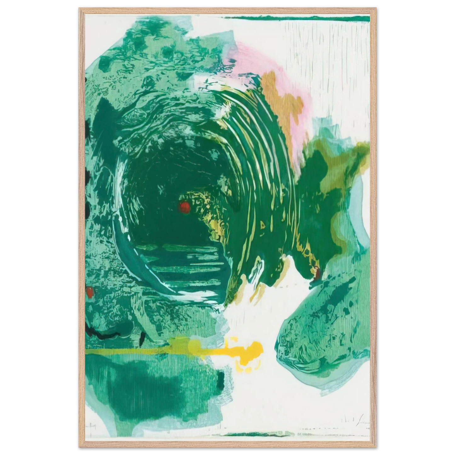 Helen Frankenthaler - Radius - 1993 Wall art - 30x30 cm / 12x12 inches - Fine Art Poster-canvas - -