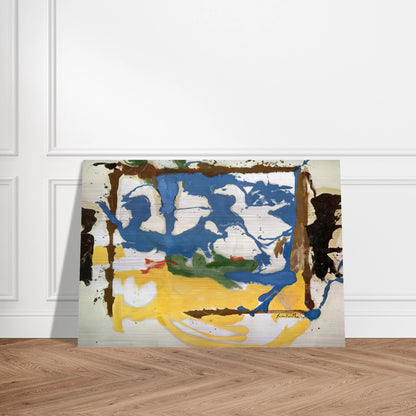Swan Lake #2 - 1961 - Helen Frankenthaler Brushed Aluminum Print - 70x100 cm / 28x40 inches | Helen Frankenthaler Aluminum Print | Helen Frankenthaler Prints
