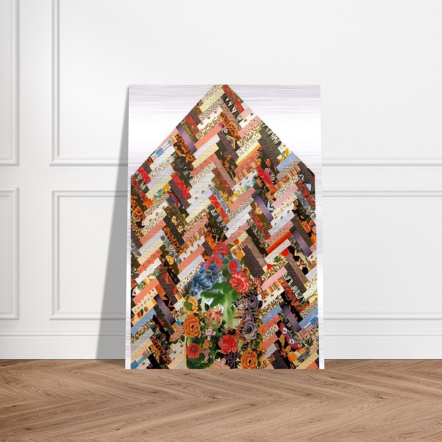 New Harmony B - PD Pattern and Decoration - Miriam Schapiro Brushed Aluminum Print - 70x100 cm / 28x40 inches | Miriam Schapiro Aluminum Print | Miriam Schapiro Prints