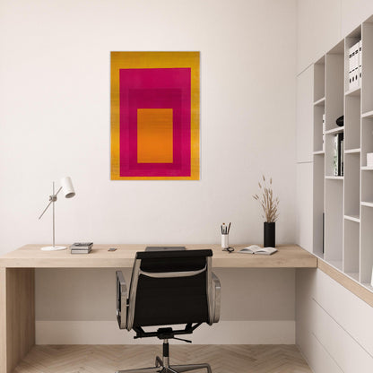 HOMAGE TO THE SQUARE LA TEHUANA 1951 - Josef Albers Brushed Aluminum Print - 70x100 cm / 28x40 inches | Josef Albers Aluminum Print | Josef Albers Prints