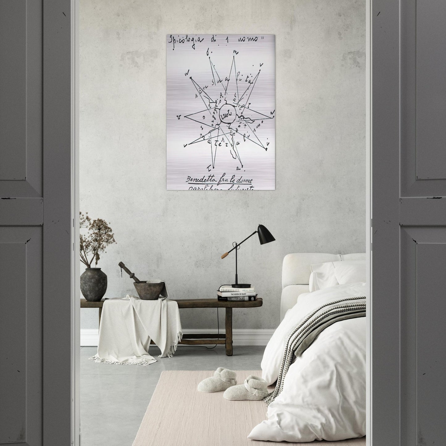 Spicologia di 1 Uomo - 1919 Italy - Benedetta Cappa Brushed Aluminum Print - 70x100 cm / 28x40 inches | Benedetta Cappa Aluminum Print | Benedetta Cappa Prints