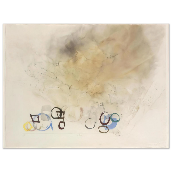 John Cage - 10 Stones - 1989  75x100 cm / 30x40inches Fine Art Poster