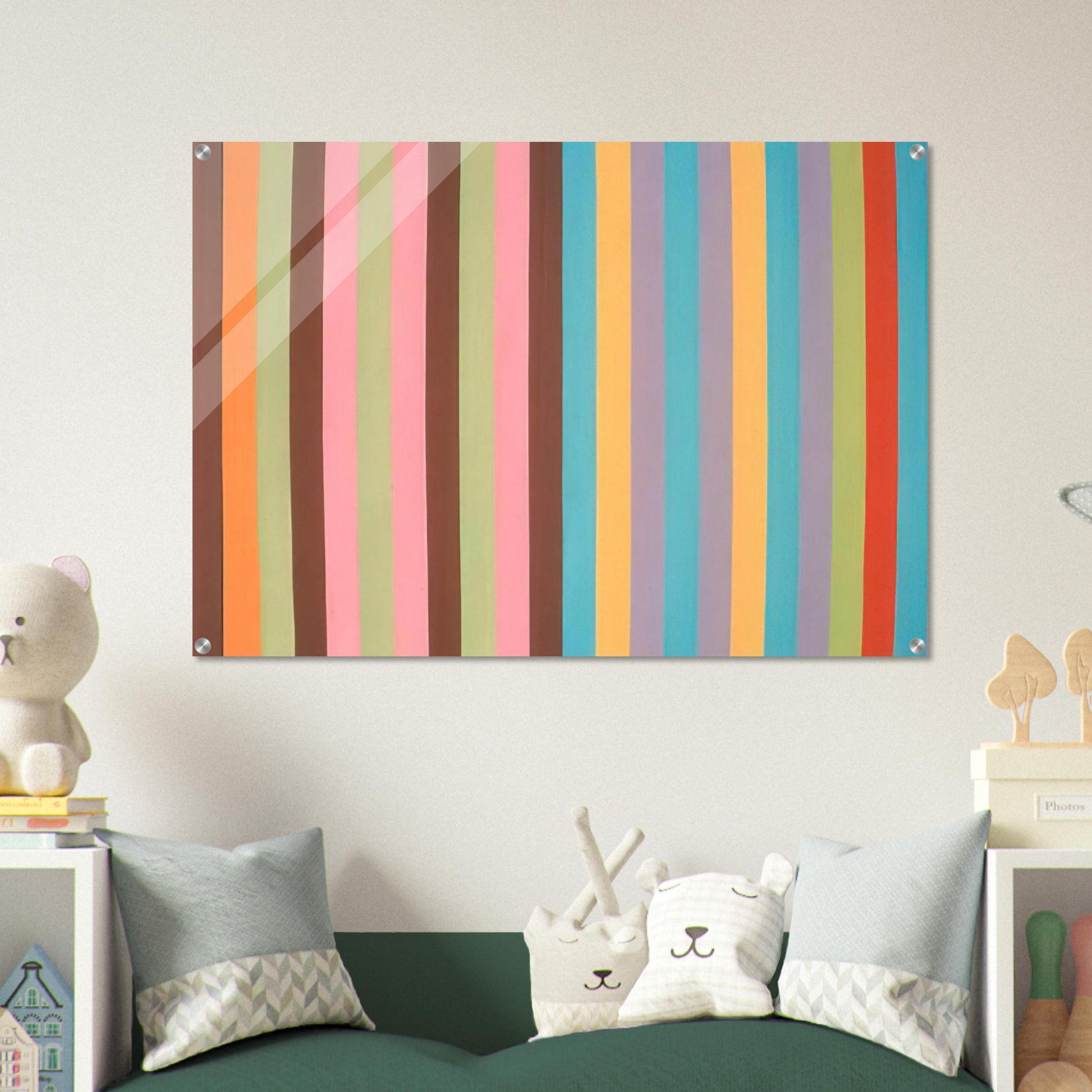 Boudoir Painting - 1965 - Gene Davis Acrylic Print - 70x100 cm / 28x40″ inches