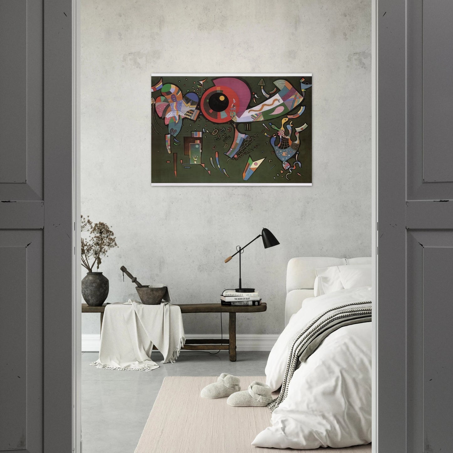 AROUND THE CIRCLE 1940 - Wassily Kandinsky Brushed Aluminum Print - 70x100 cm / 28x40 inches | Wassily Kandinsky Aluminum Print | Wassily Kandinsky Prints