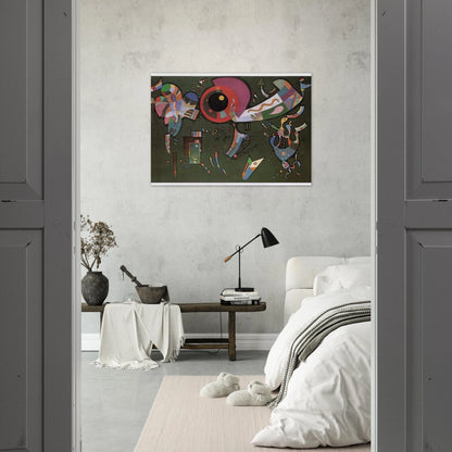 AROUND THE CIRCLE 1940 - Wassily Kandinsky Brushed Aluminum Print - 70x100 cm / 28x40 inches | Wassily Kandinsky Aluminum Print | Wassily Kandinsky Prints