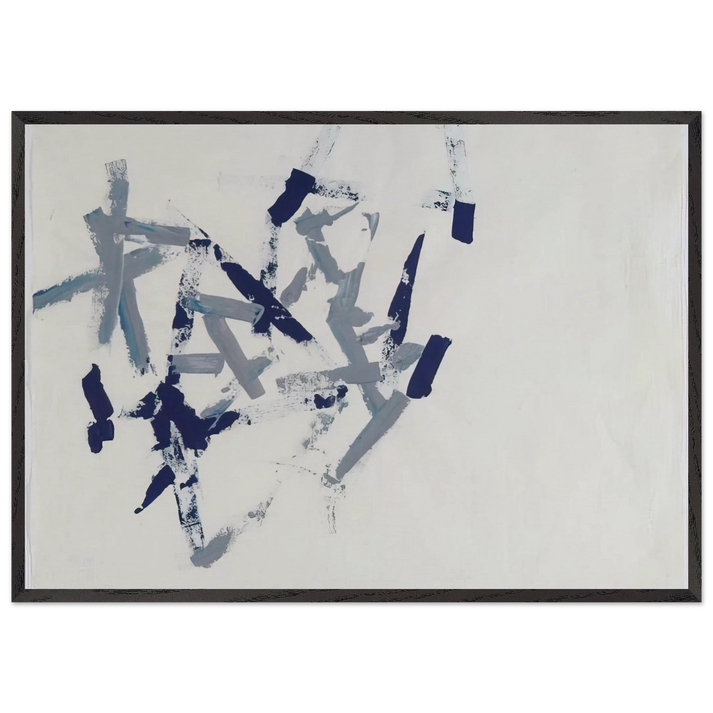 Untitled Free Structures - 1962 - Charlotte Posenenske 70x100 cm / 28x40 inches Framed Art Print – Black Wooden Frame