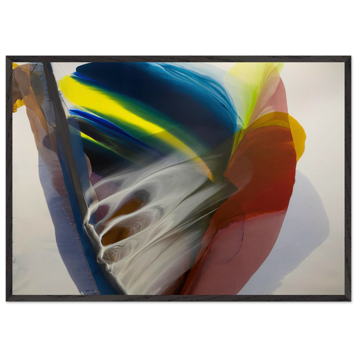Wanderland Express - 1976 - Paul Jenkins 70x100 cm / 28x40 inches Framed Art Print – Black Wooden Frame