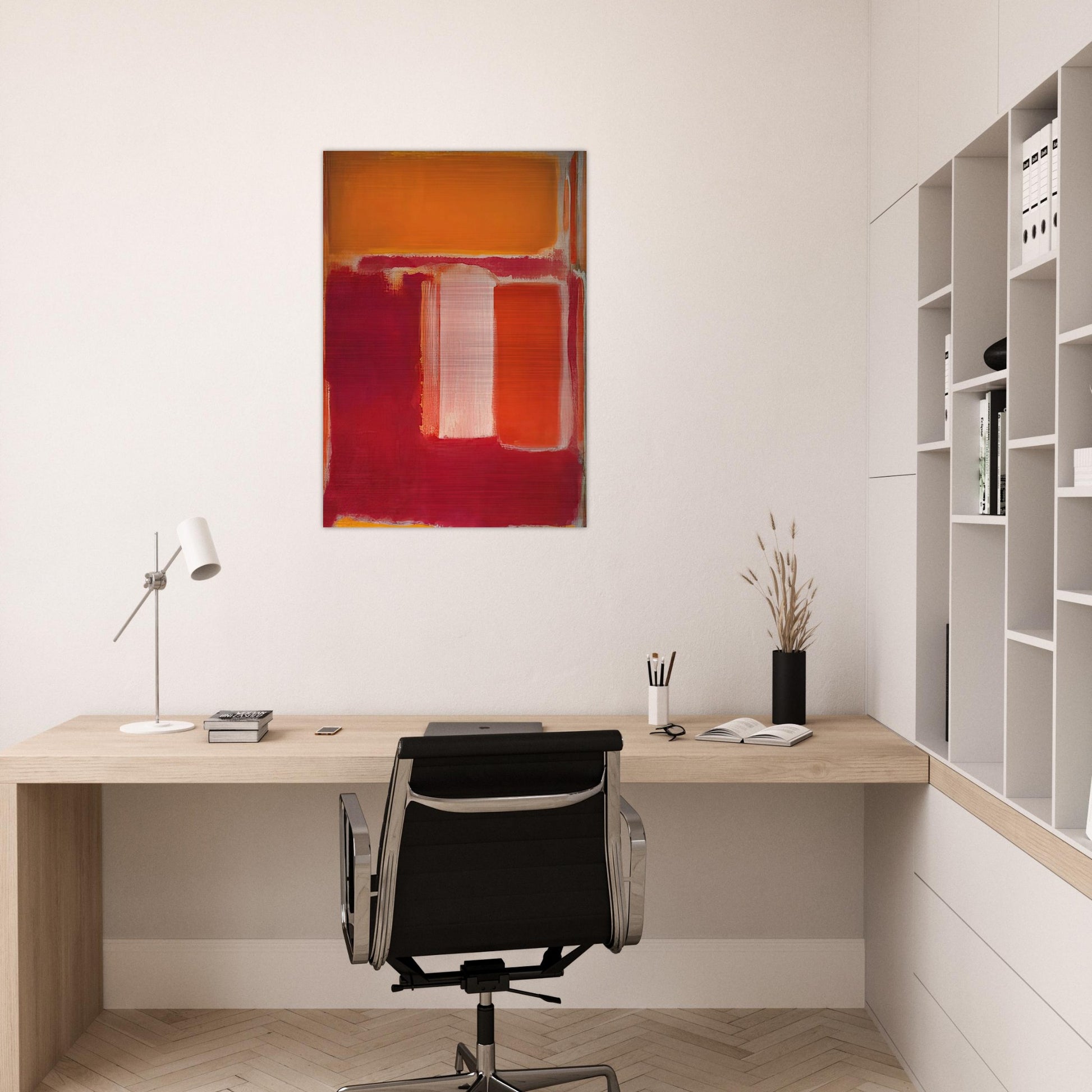 Yellow, Cherry, Orange - 1947 - Mark Rothko Brushed Aluminum Print - 70x100 cm / 28x40 inches | Mark Rothko Aluminum Print | Mark Rothko Prints