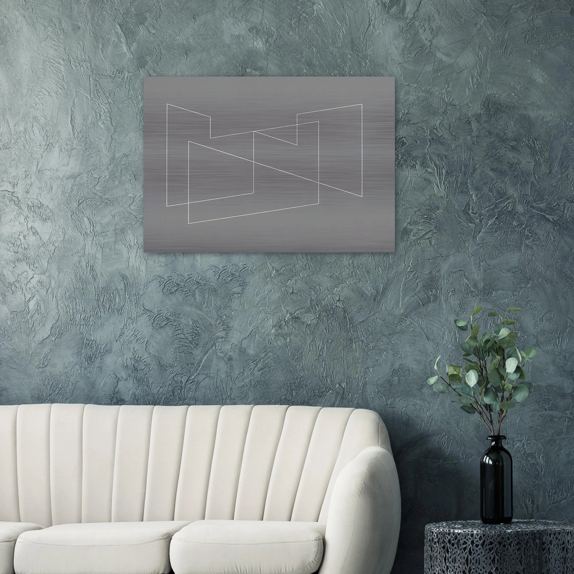 STRUCTURAL INDICATION 1948 - Josef Albers Brushed Aluminum Print - 70x100 cm / 28x40 inches | Josef Albers Aluminum Print | Josef Albers Prints