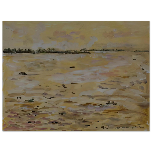 Ivan Albright - THE AMAZON RIVER IQUITOS PERU 1971  75x100 cm / 30x40inches Fine Art Poster