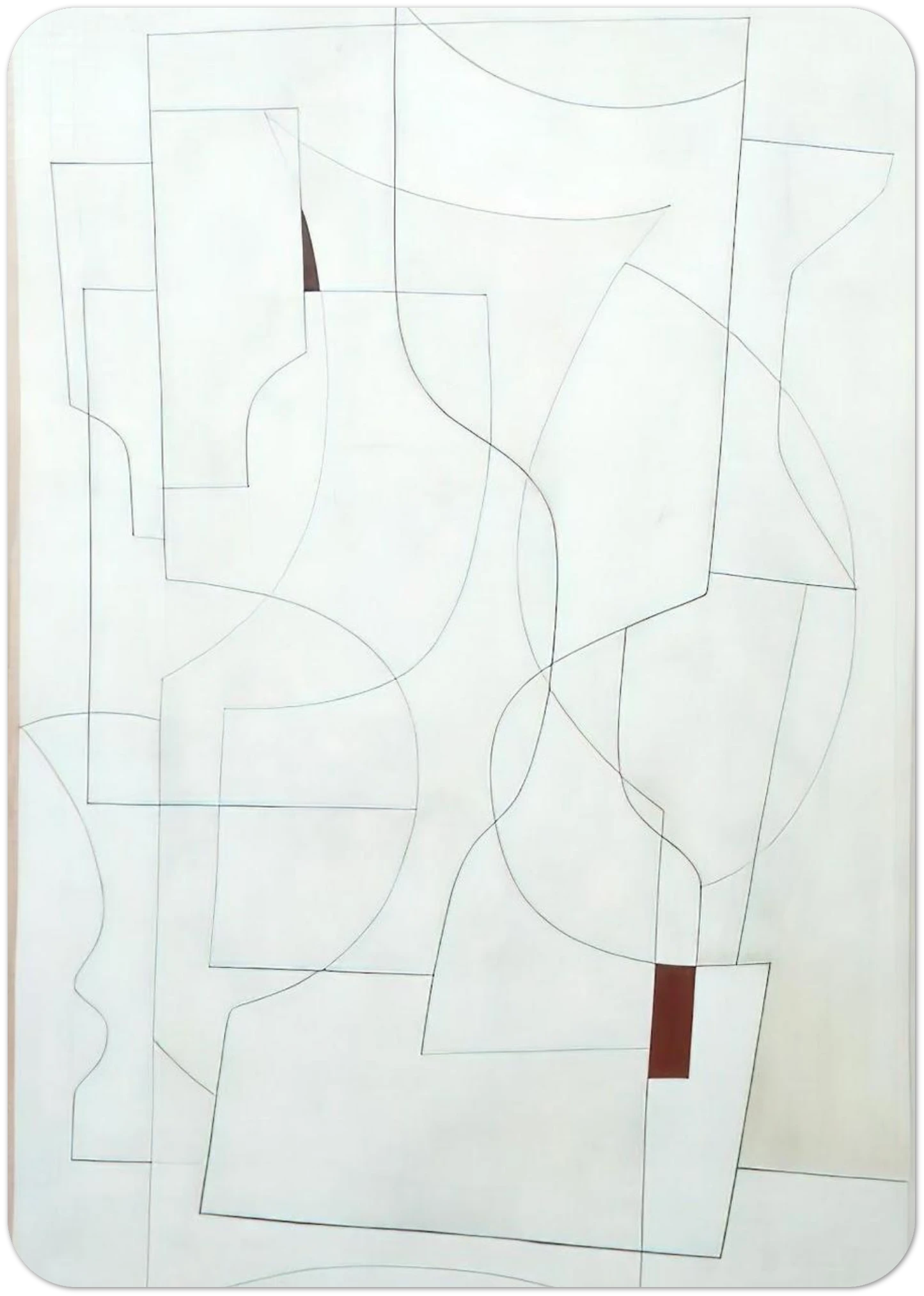 July 27-53 ivory - 1953 By Ben Nicholson Pack of 10 Post Cards | Ben Nicholson Post Cards | A6 (10.5 x 14.8 cm) - 4.1 x 5.8 inches