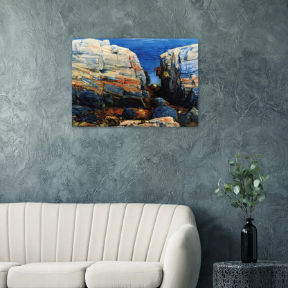 The Gorge, Appledore - Childe Hassam Brushed Aluminum Print - 70x100 cm / 28x40 inches | Childe Hassam Aluminum Print | Childe Hassam Prints