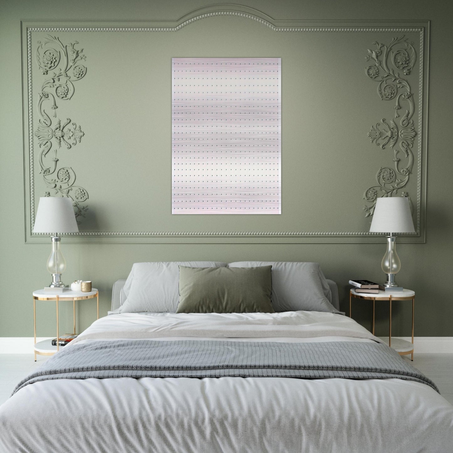 STATIC 2 1966 - Bridget Riley Brushed Aluminum Print - 70x100 cm / 28x40 inches | Bridget Riley Aluminum Print | Bridget Riley Prints