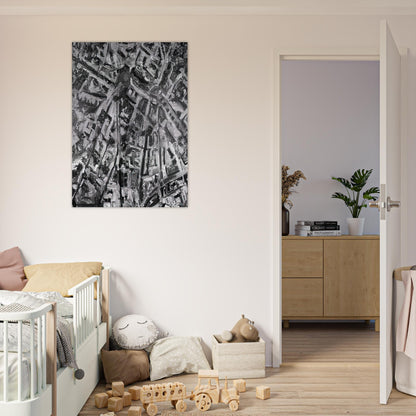 TOWNSCAPE PL 1970 - Gerhard Richter Brushed Aluminum Print - 70x100 cm / 28x40 inches | Gerhard Richter Aluminum Print | Gerhard Richter Prints
