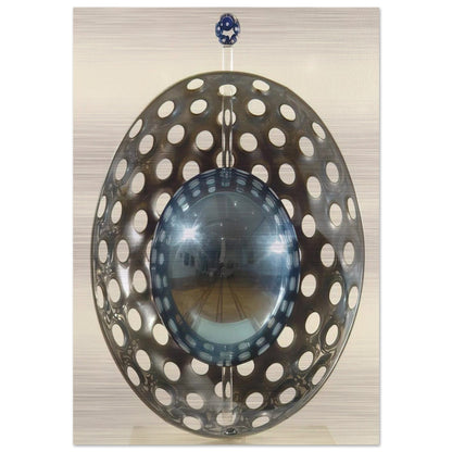 Perforaciones con reflexion - 1967 - Gyula Kosice Brushed Aluminum Print - 70x100 cm / 28x40 inches | Gyula Kosice Aluminum Print | Gyula Kosice Prints