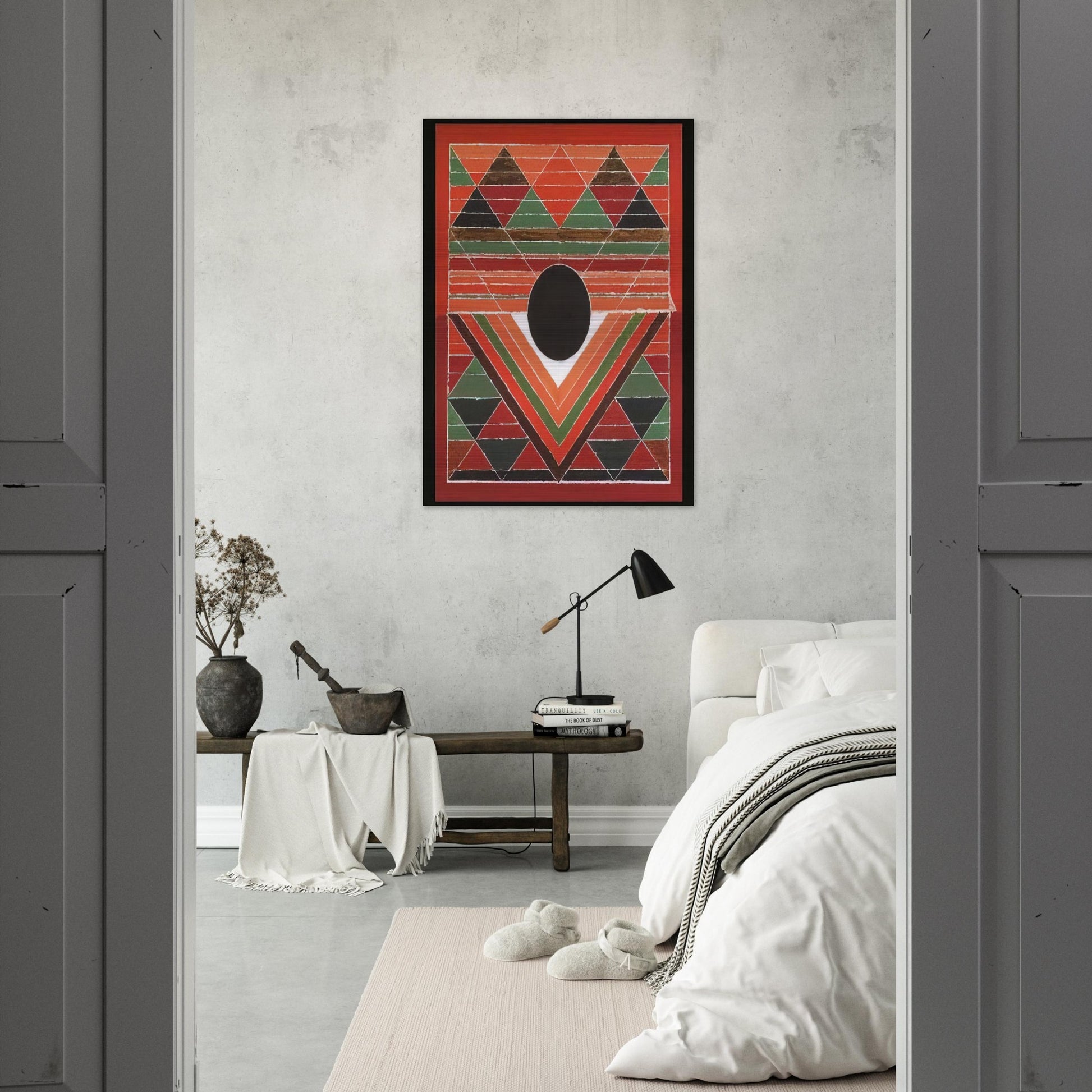 Bijh - Abstract Art - S. H. Raza Brushed Aluminum Print - 70x100 cm / 28x40 inches | S. H. Raza Aluminum Print | S. H. Raza Prints