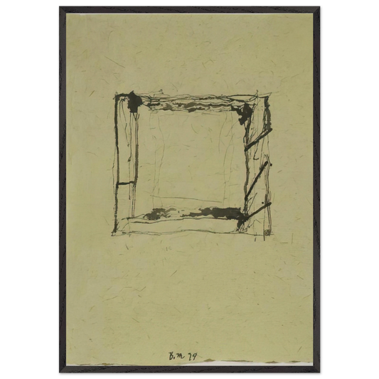 Mirabelle Addenda 2 - 1979 - Brice Marden 70x100 cm / 28x40 inches Framed Art Print – Black Wooden Frame