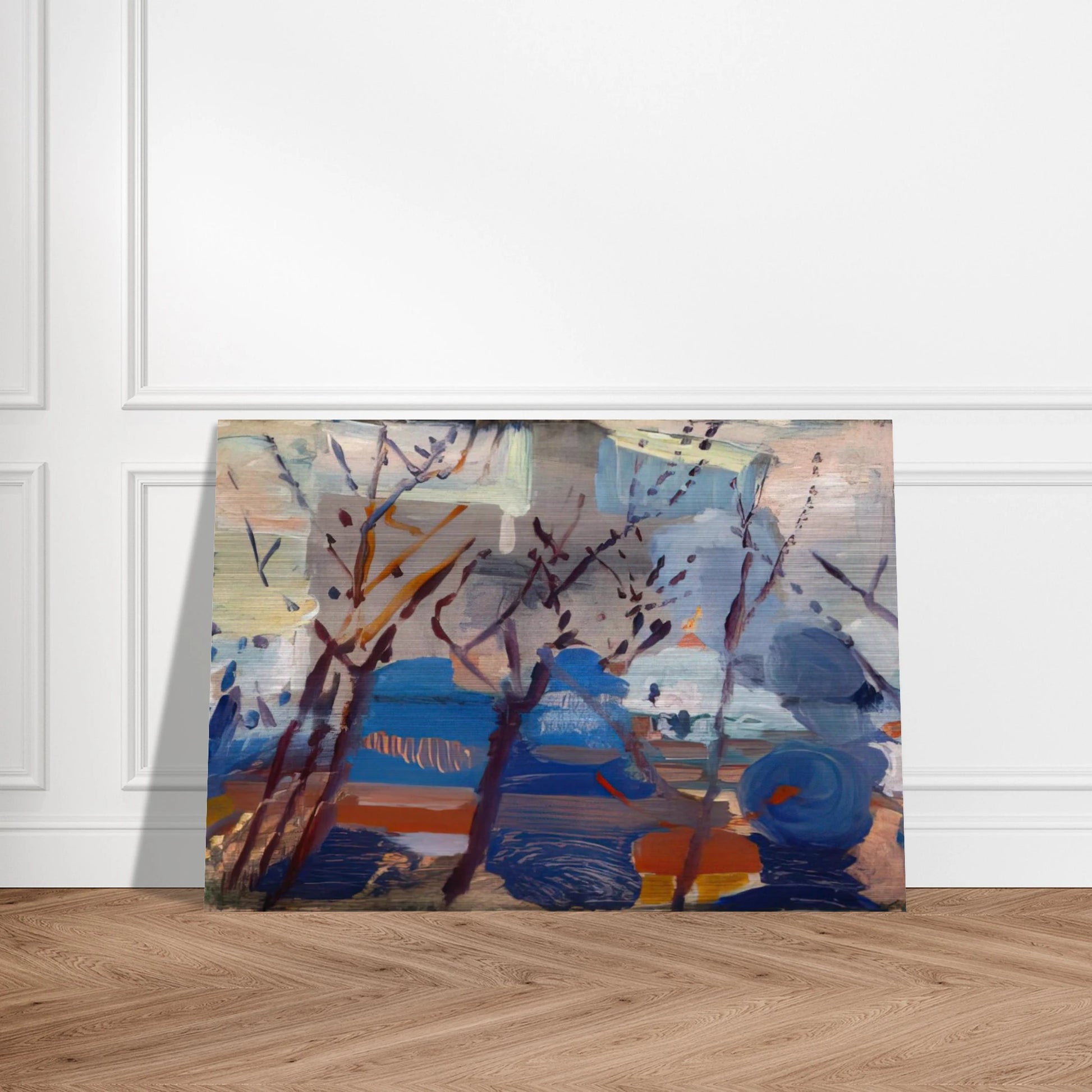 Weehawken Sequence - 1916 - John Marin Brushed Aluminum Print - 70x100 cm / 28x40 inches | John Marin Aluminum Print | John Marin Prints