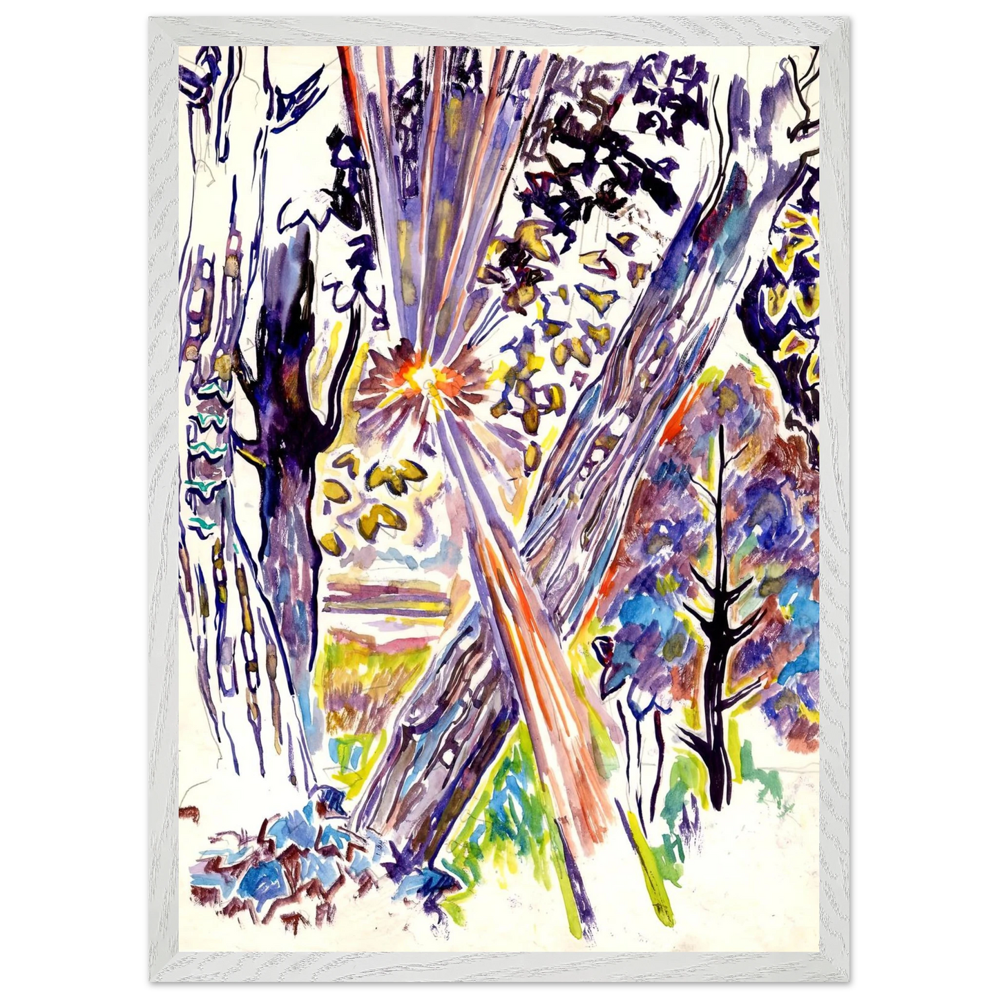 Walter Inglis Anderson - Walter Anderson Wall art - 70x100 cm / 28x40 inches - Premium Wooden Framed Poster With Fine Art Paper-canvas - Wood frame