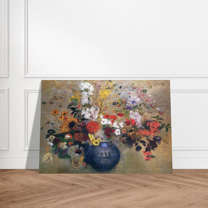FLOWERS 1909 - Odilon Redon Brushed Aluminum Print - 70x100 cm / 28x40 inches | Odilon Redon Aluminum Print | Odilon Redon Prints