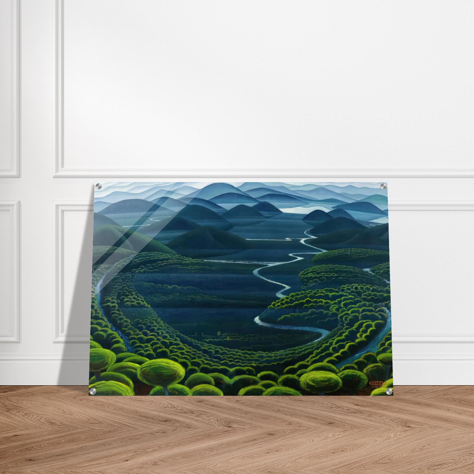 Umbria vergine - 1949 - Gerardo Dottori Acrylic Print - 70x100 cm / 28x40″ inches