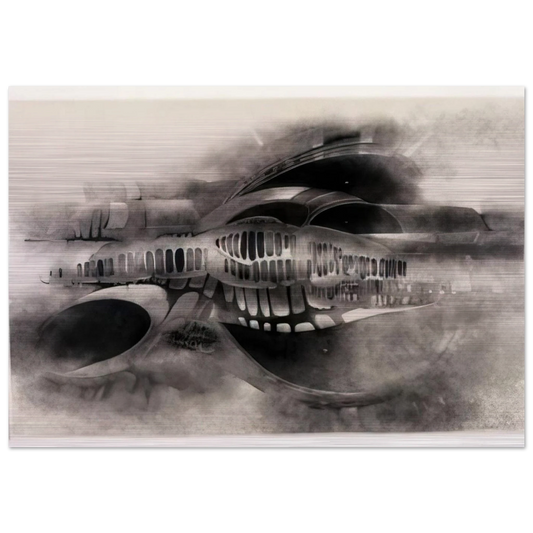 UNTITLED 1966 1 - Lee Bontecou Brushed Aluminum Print - 70x100 cm / 28x40 inches | Lee Bontecou Aluminum Print | Lee Bontecou Prints