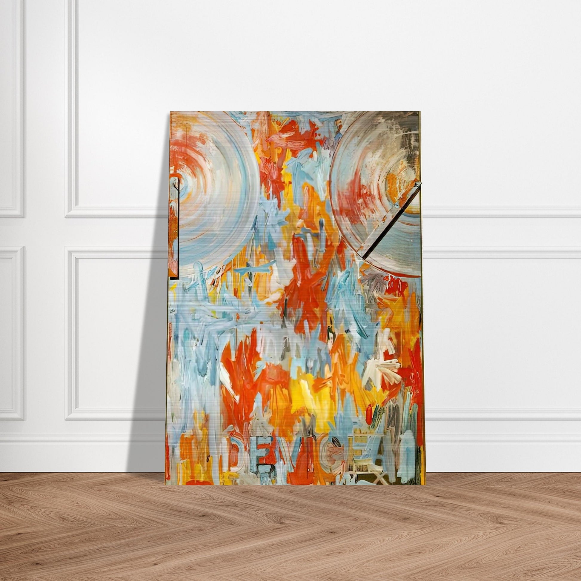 DEVICE - Jasper Johns Brushed Aluminum Print - 70x100 cm / 28x40 inches | Jasper Johns Aluminum Print | Jasper Johns Prints