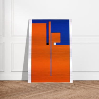 Tribute to Santomaso - Concretism - Bruno Munari Brushed Aluminum Print - 70x100 cm / 28x40 inches | Bruno Munari Aluminum Print | Bruno Munari Prints