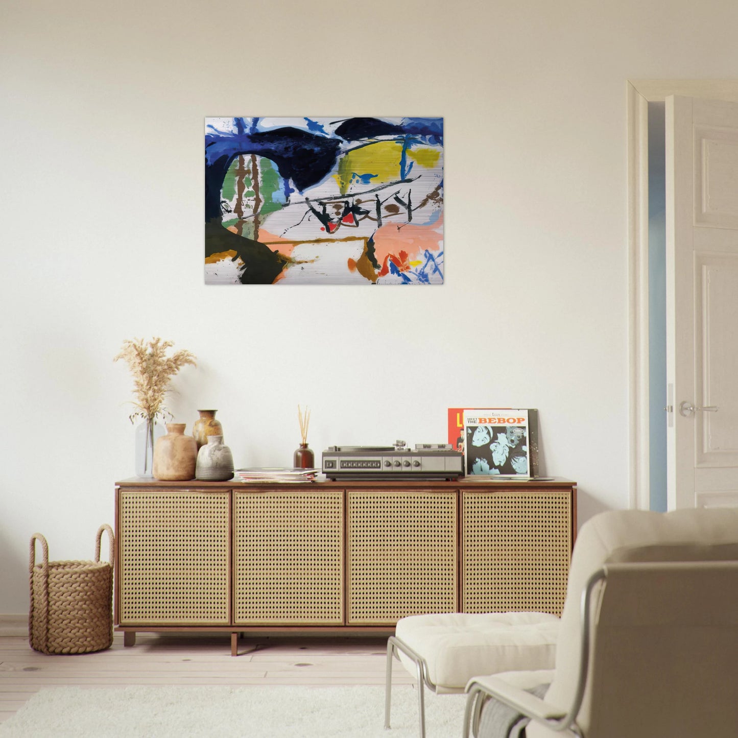 Acres - 1959 - Helen Frankenthaler Brushed Aluminum Print - 70x100 cm / 28x40 inches | Helen Frankenthaler Aluminum Print | Helen Frankenthaler Prints