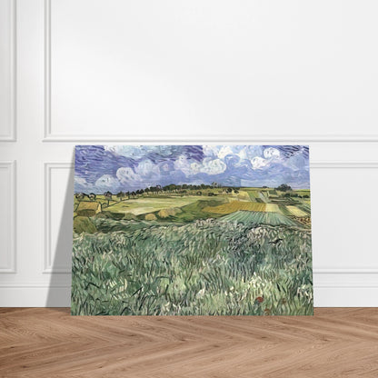 Plain near Auvers - Vincent van Gogh Brushed Aluminum Print - 70x100 cm / 28x40 inches | Vincent van Gogh Aluminum Print | Vincent van Gogh Prints