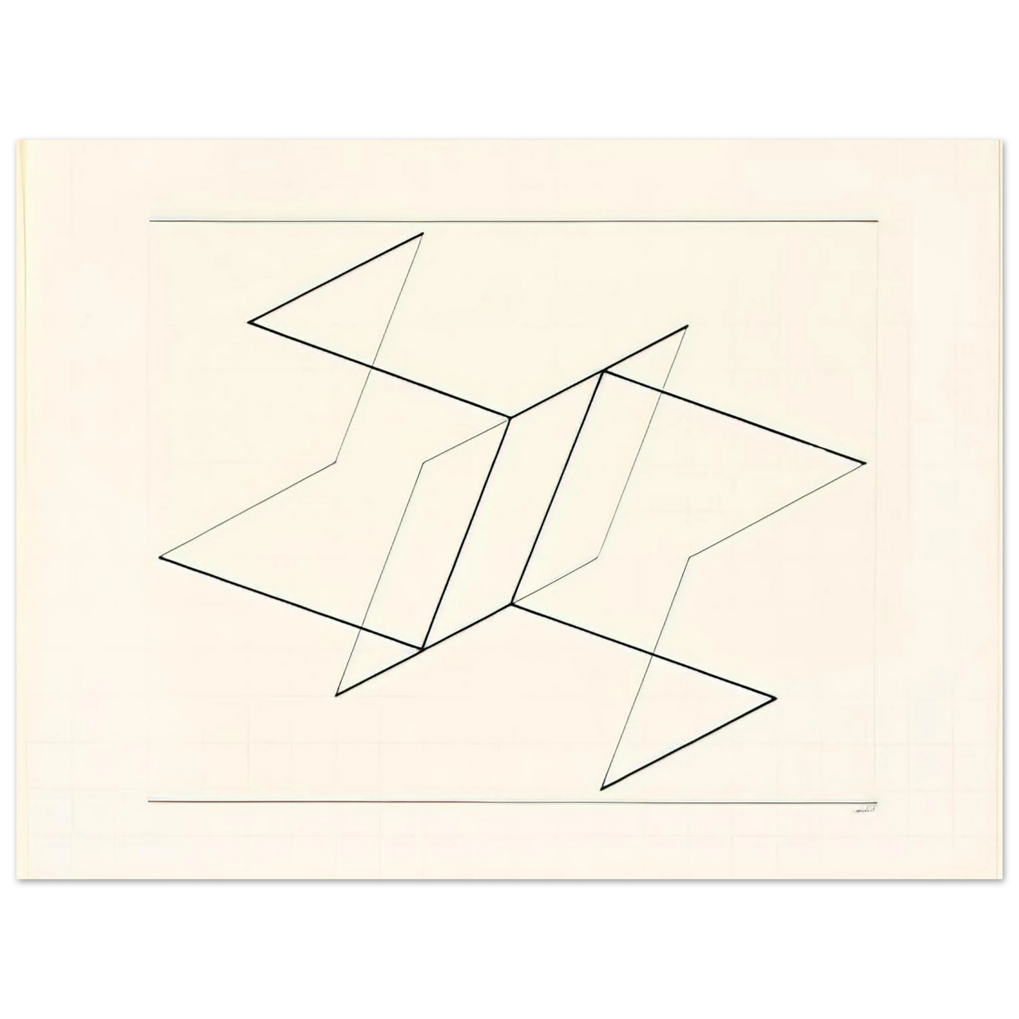 Josef Albers - STRUCTURAL CONSTELLATION 1955  75x100 cm / 30x40inches Fine Art Poster