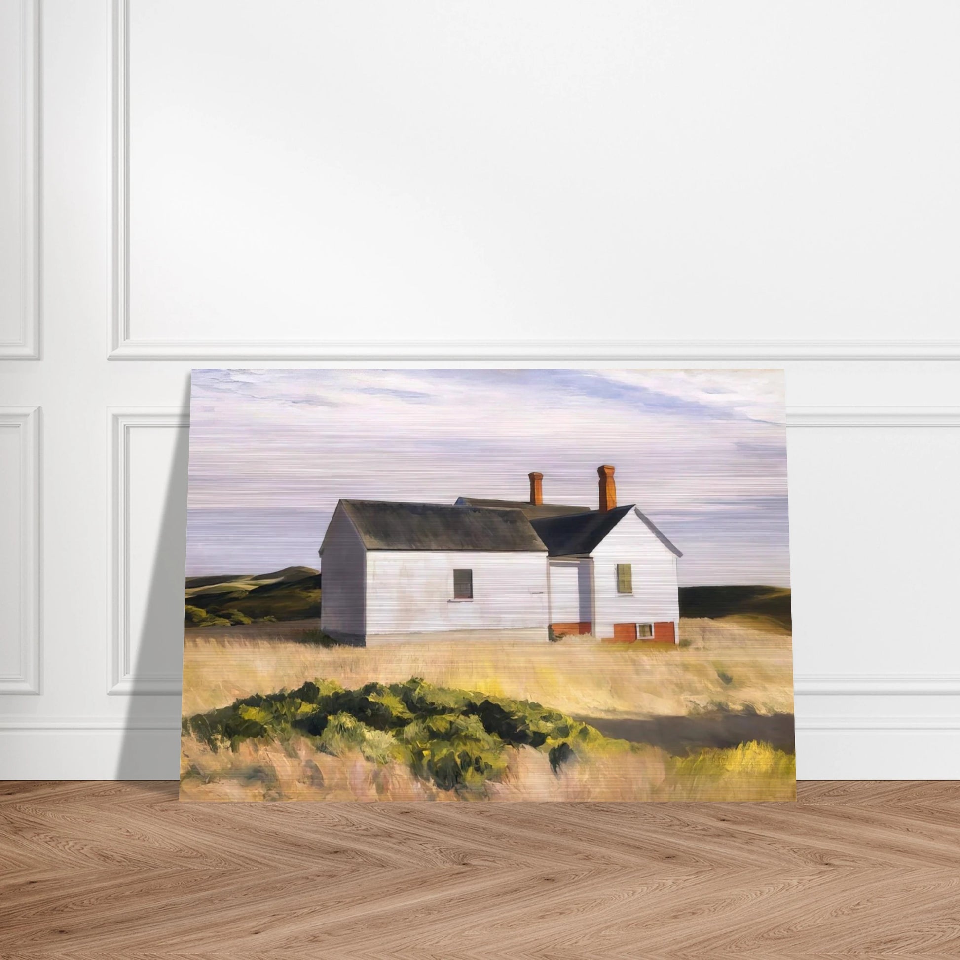 Ryders House - Edward Hopper Brushed Aluminum Print - 70x100 cm / 28x40 inches | Edward Hopper Aluminum Print | Edward Hopper Prints