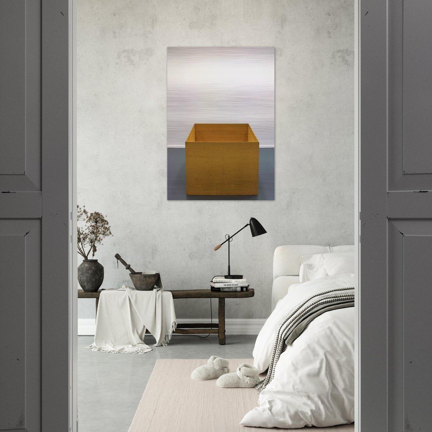 Untitled - 1976 - Donald Judd Brushed Aluminum Print - 70x100 cm / 28x40 inches | Donald Judd Aluminum Print | Donald Judd Prints