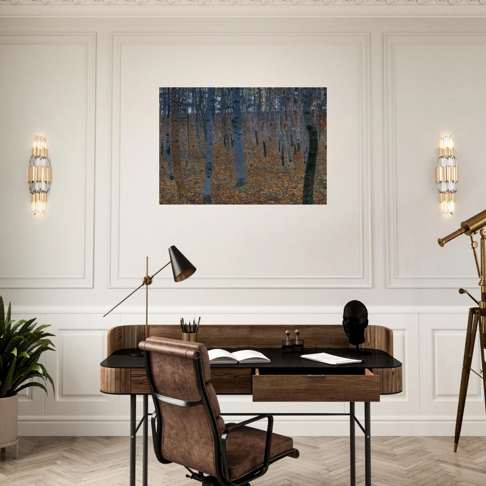 BEECH GROVE I - Gustav Klimt Brushed Aluminum Print - 70x100 cm / 28x40 inches | Gustav Klimt Aluminum Print | Gustav Klimt Prints