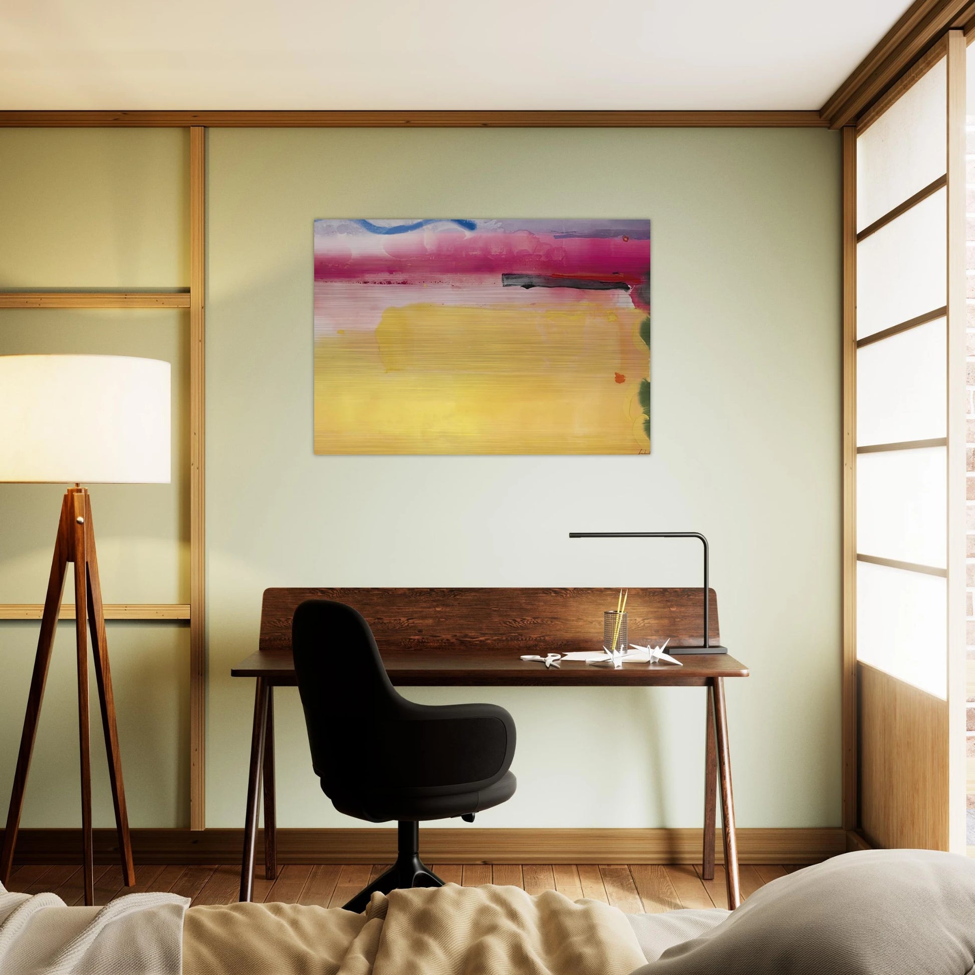 Black-Eyed Susan - 1988 - Helen Frankenthaler Brushed Aluminum Print - 70x100 cm / 28x40 inches | Helen Frankenthaler Aluminum Print | Helen Frankenthaler Prints