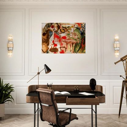 Interior - 1957 - Helen Frankenthaler Brushed Aluminum Print - 70x100 cm / 28x40 inches | Helen Frankenthaler Aluminum Print | Helen Frankenthaler Prints