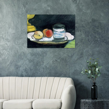 STILL LIFE PEACHES AND GLASS 1916 - Henri Matisse Brushed Aluminum Print - 70x100 cm / 28x40 inches | Henri Matisse Aluminum Print | Henri Matisse Prints